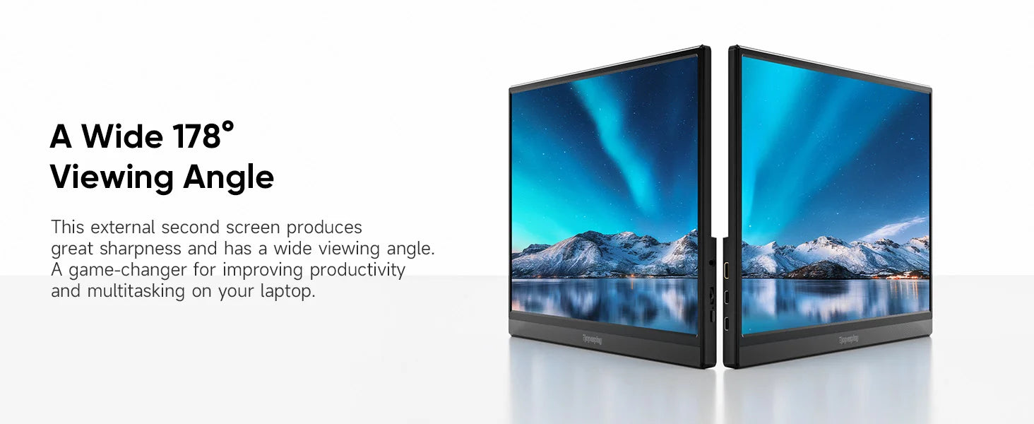 Dopesplay 15.6 inch Portable monitors For Laptops FHD IPS 1080P External Screen Extender for MAC Windows Phone Games Extended