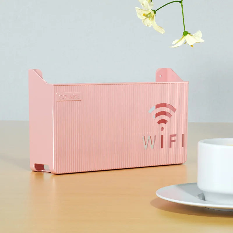 Wireless Wifi Router Shelf Storage Box Wall Hanging ABS Plastic Organizer Box Cable Power Bracelet Organizer Box Home Decor New
