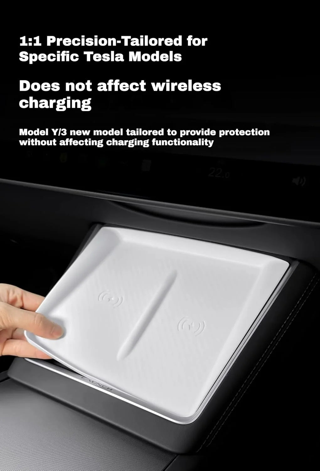 Tesla Model Y 2025-Present Juniper Wireless Charger Silicone Mat