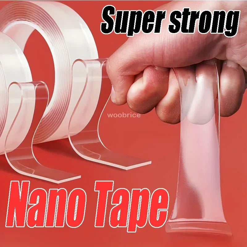 1/3/5m Nano Tape Double-sided Strong Decorative Adhesive Tape Thickened Transparent Waterproof Tape Glue Useful Things for Home