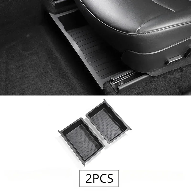 Tesla Model Y 2021-2024 Underseat TPE Hidden Storage Drawer