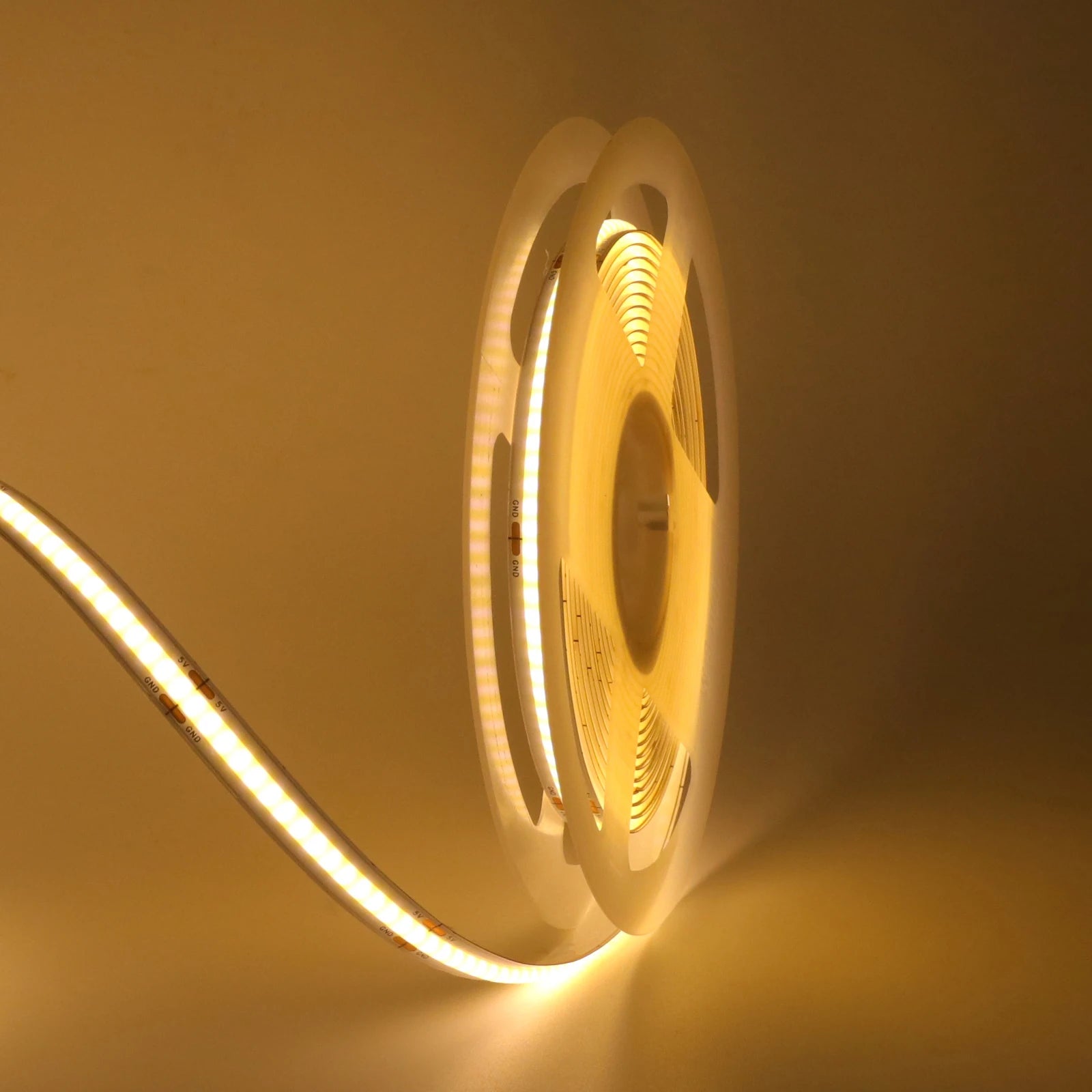 3AA Battery Box 5V COB Led Strip 8MM 320LEDs/M Warm Natural Cool White Flexible COB Strip Light for Bedroom Cabinet TV Backlight