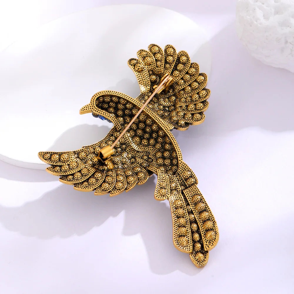 Crystal Bird Animal Brooch Rhinestone Fashion Pin