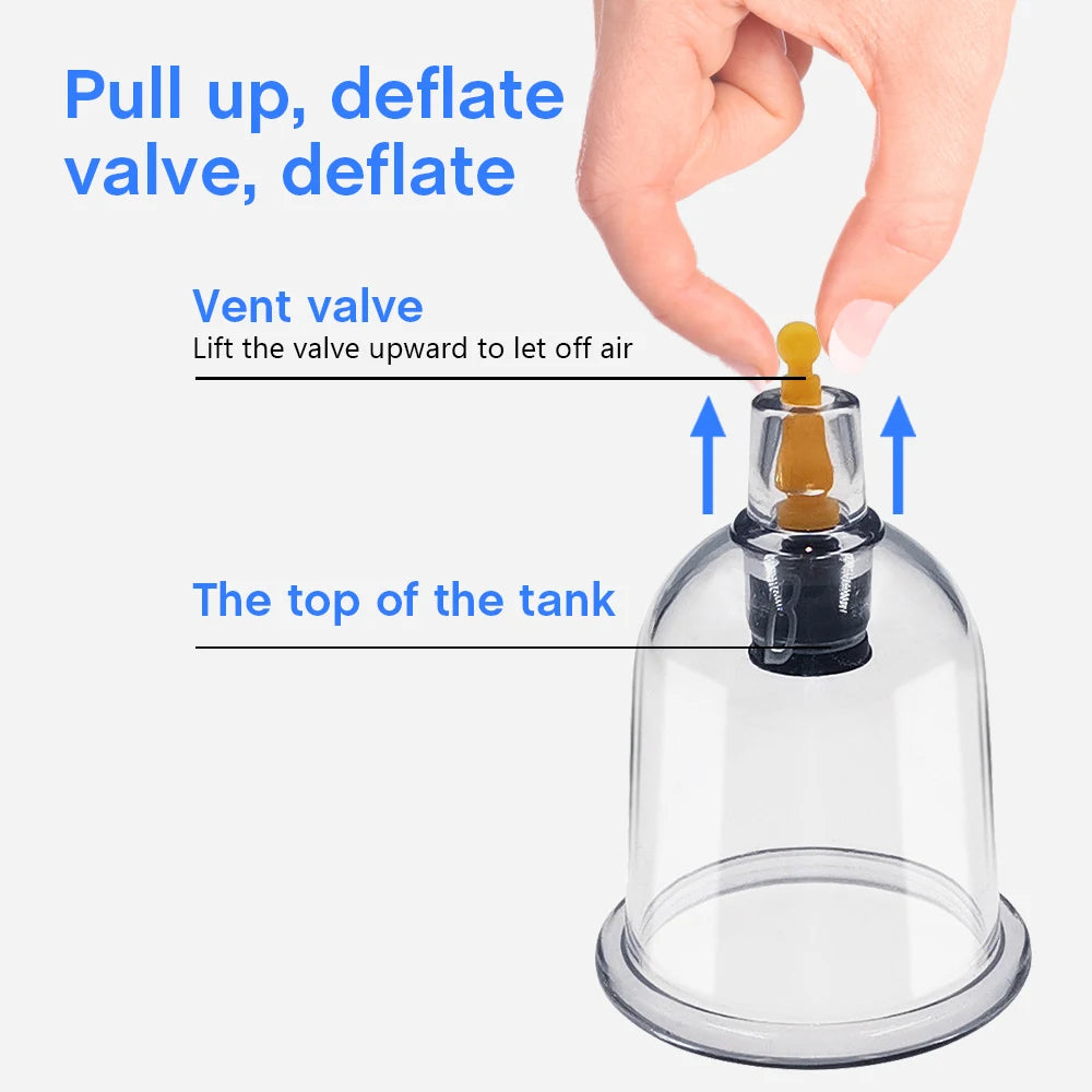 Electric Vacuum Cupping Massage Set Vaccum Massager Cupping Therapy Set Anti Cellulite Suction Cups Massage Physiotherapy Jars