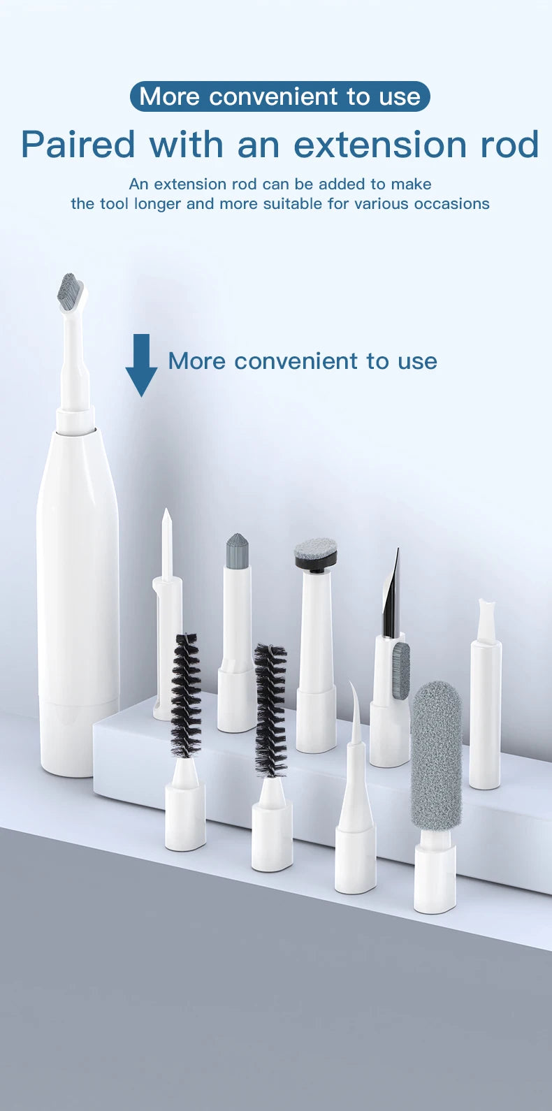 22-in-1 Multi-Purpose Electronics Cleaning Kit with Bluetooth Earbud Cleaners, Charging Port Brushes & Keyboard Cleaning Tools
