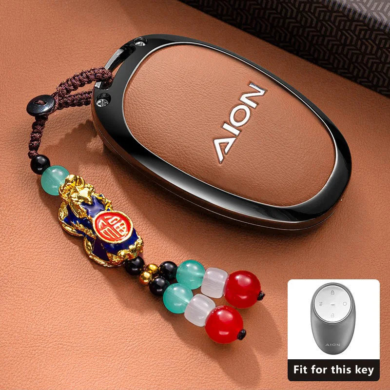Zinc Alloy Car Key Case for Gac Aion V RT UT Y Plus 2024 2025 2026 Keychain Remote Cover Shell Housing Holder Fob Accessories