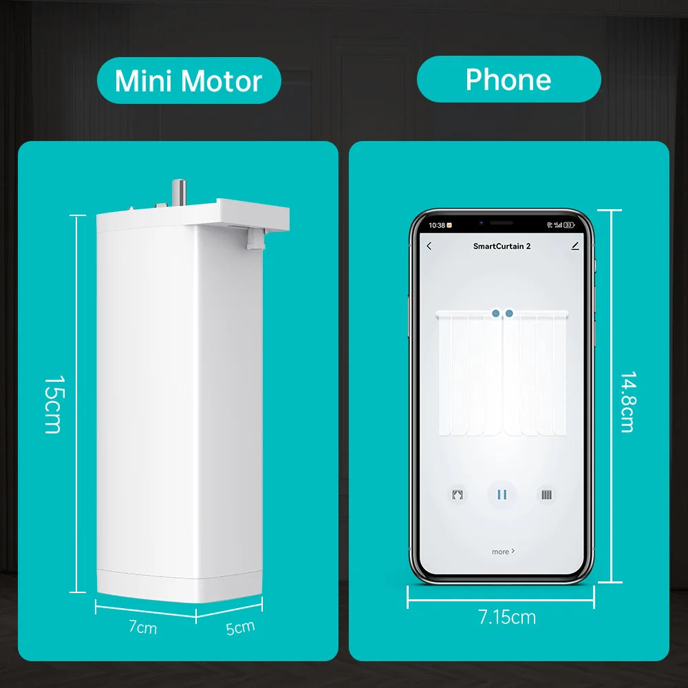 Smart Life Tuya Zigbee/WIFI Electric Curtain Motor Automatic Intelligent Support Voice Control Tools Alexa Google Assistant 15CM