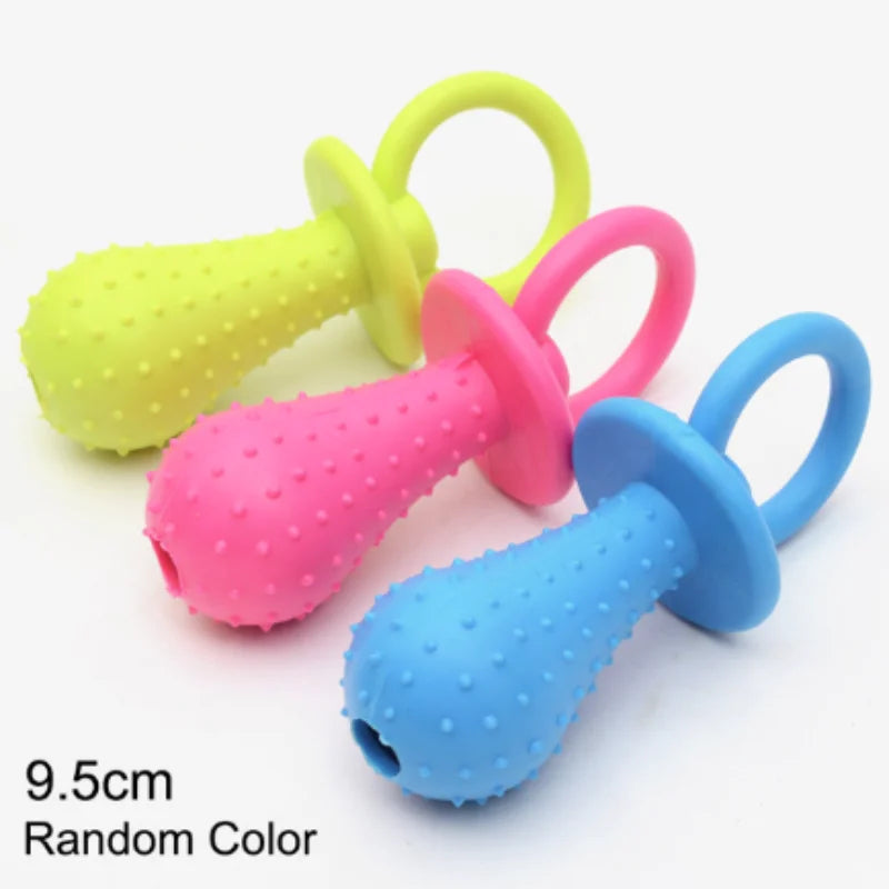 Small Dog Rubber Bone Chew Toy Bite-Resistant Training Tool