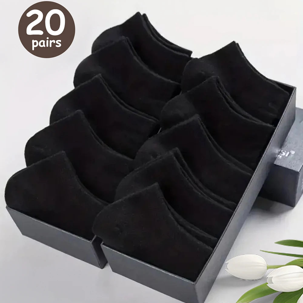 Unisex Breathable Bamboo Low-Cut Deodorant Ankle Socks
