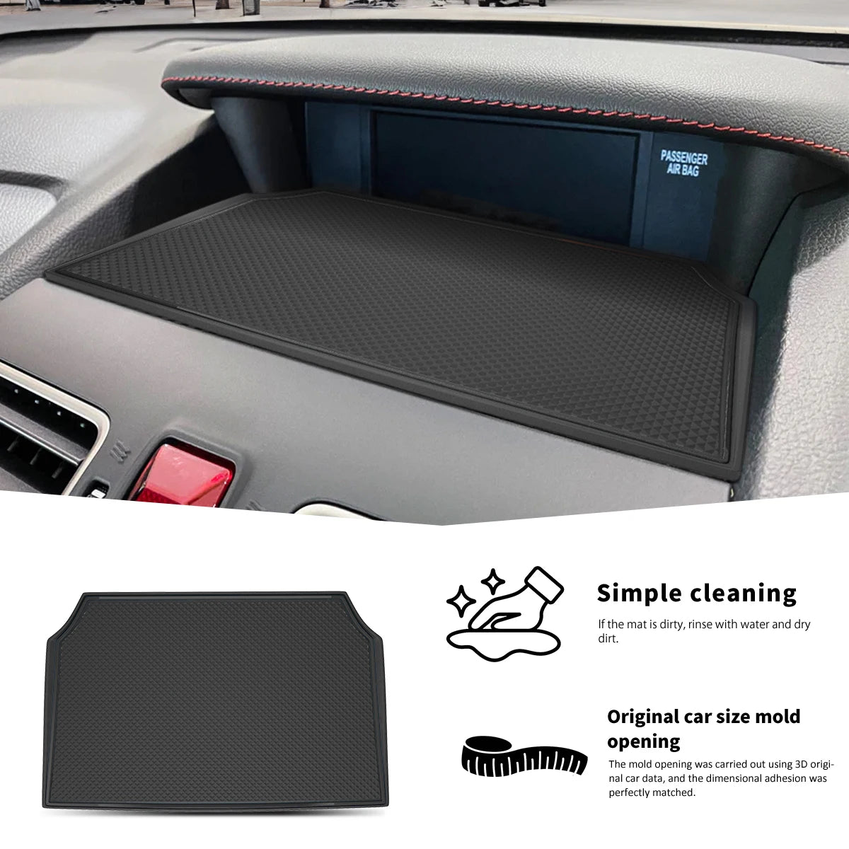 Car Central Control Dashboard Mat For Subaru Forester 2014-2018 For Subaru Crosstrek 2012-2017 For Subaru Impreza 2012-2016