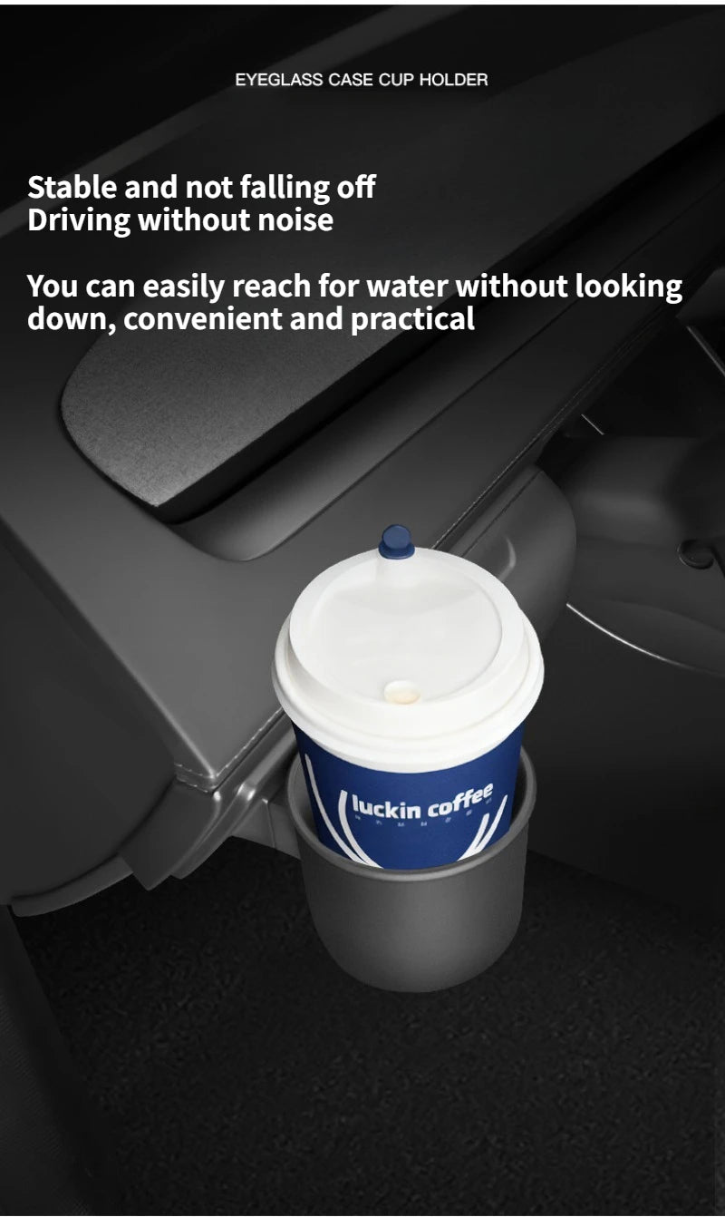 Tesla Model Y Juniper Dashboard Glasses & Cup Holder