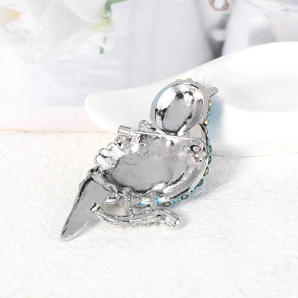 Crystal Bird Animal Brooch Rhinestone Fashion Pin