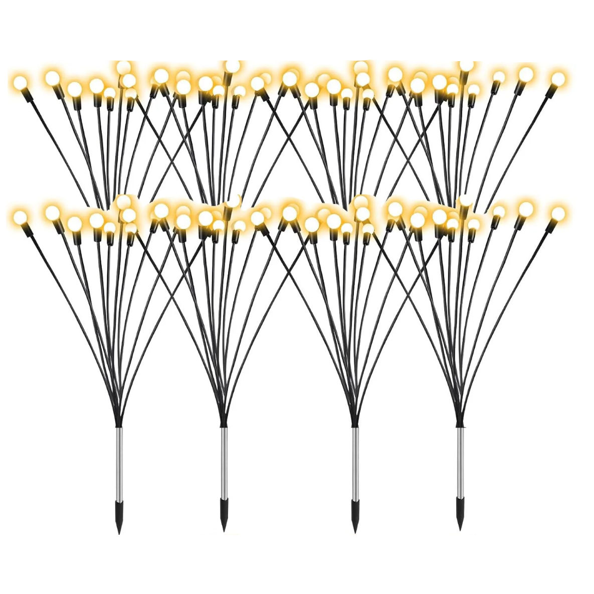 Swaying Solar Firefly Garden Lights Waterproof Path Decor