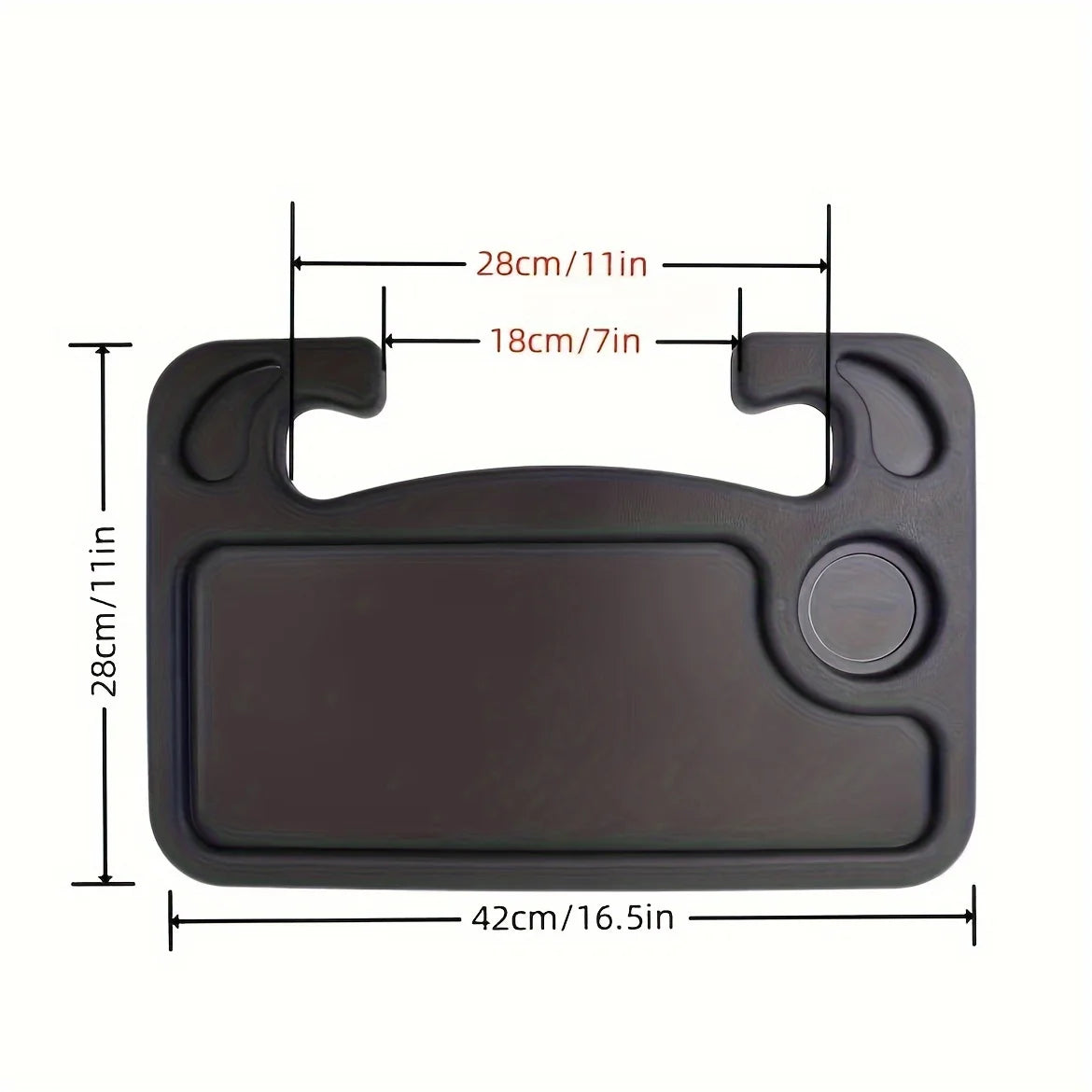 Advanced Versatile Car Steering Wheel Tray - Versatile Portable Table for Eating, Working, and Storage, Suitable for Most Cars