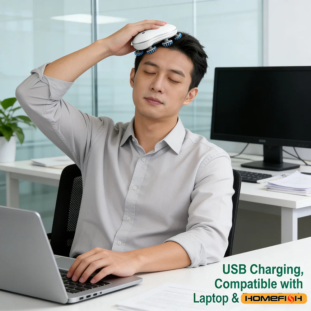 Electric 2-in-1 Scalp Cleaner and Pet Vibration Massager