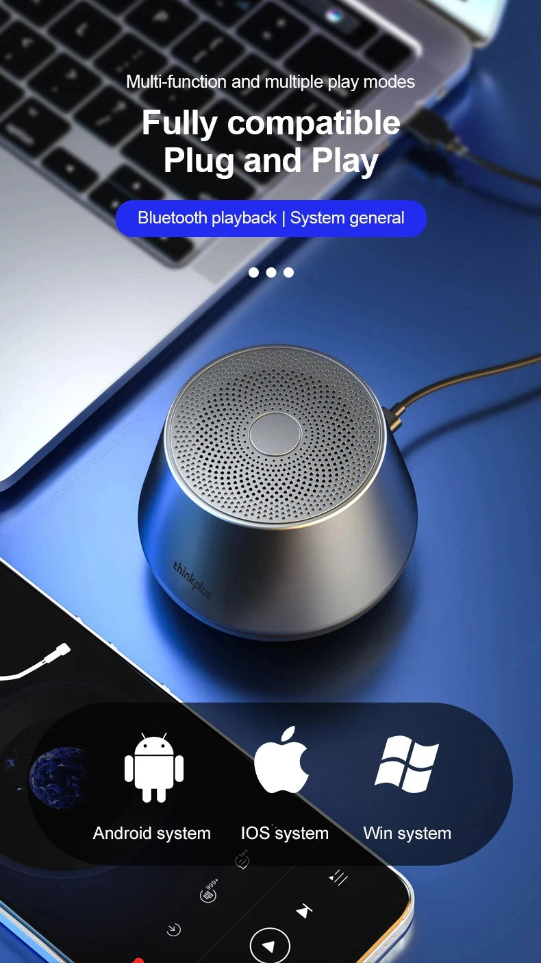 Lenovo K3 Pro 5.0 Portable Bluetooth Speaker Stereo Surround Wireless Bluetooth Speakers Music Audio Player Loudspeaker