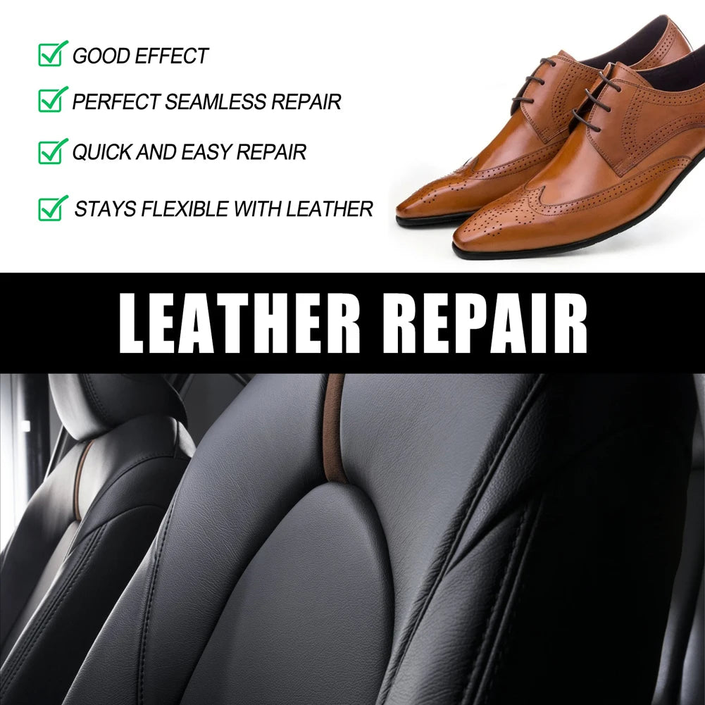 60/20ml Leather Repair Filling Paste Compound Leather Restoration Cream Car Leather Car Repair Scratches Cracks Sofa Auto Seat