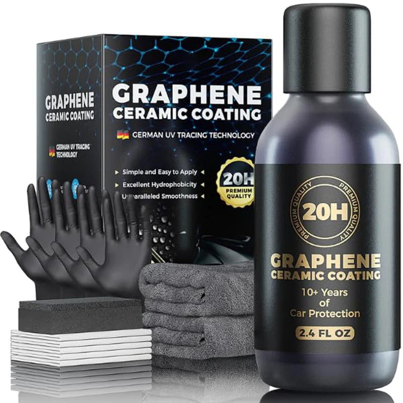 20H Advanced Nano Graphene Ceramic Coating 70ml UV Technology Extremely Hydrophobic Car Ceramic Coating Kit for Auto Detailing