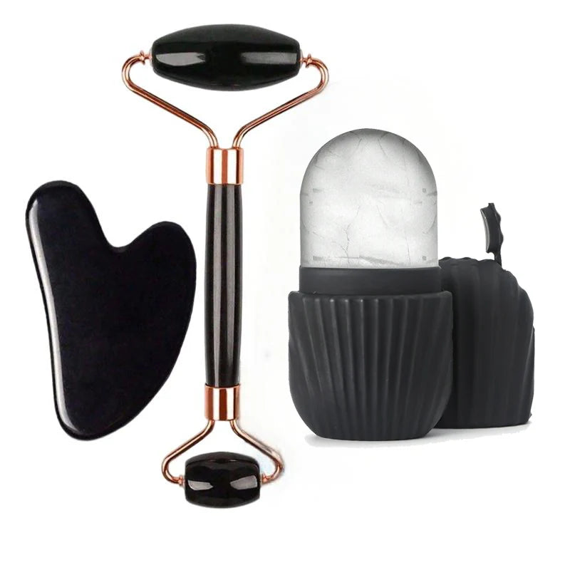 6-piece ice roller facial skin care ice roller set facial roller scraping facial tool face wash skin care three-piece set