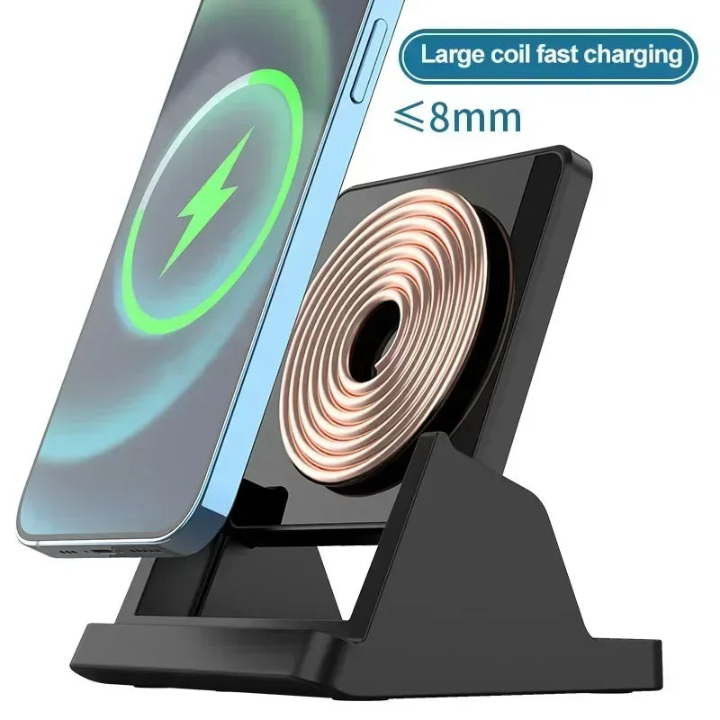 30W Wireless Charger Removable Desktop Vertical Holder Stand For iPhone 16 15 14 13 12 Samsung S25 Xiaomi 15 Quick Charging Dock