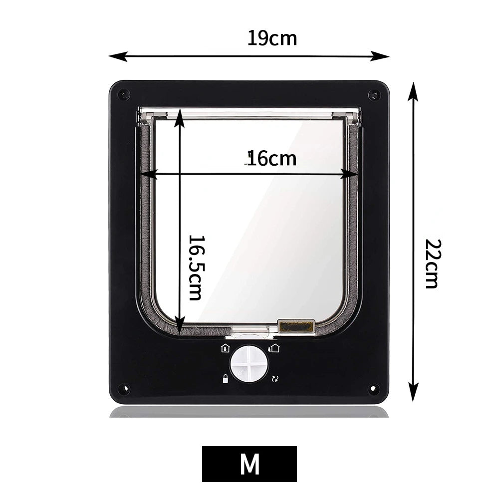 Professional 4-Way Locking Smart Pet Security Door