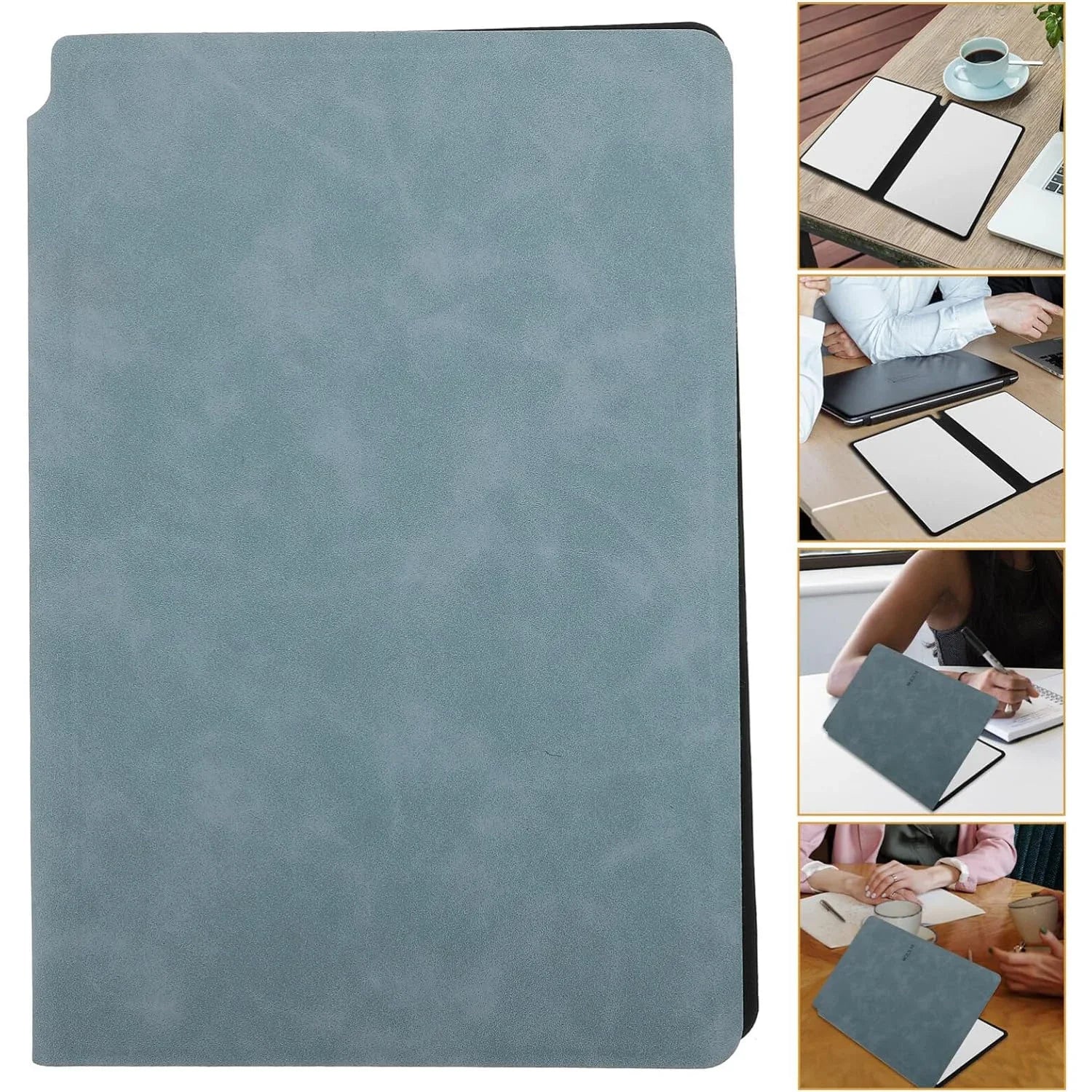 Reusable Whiteboard Notebook Weekly Planner Portable A5 Stylish Office Notebooks Leather Memo Free Whiteboard Pen Erasing Clot