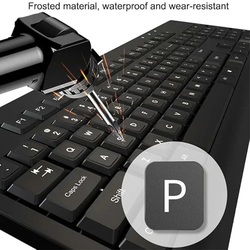 Wear-resistant Keyboard Stickers Spanish/English/Italian/Korean Letter Replacement For Laptop PC