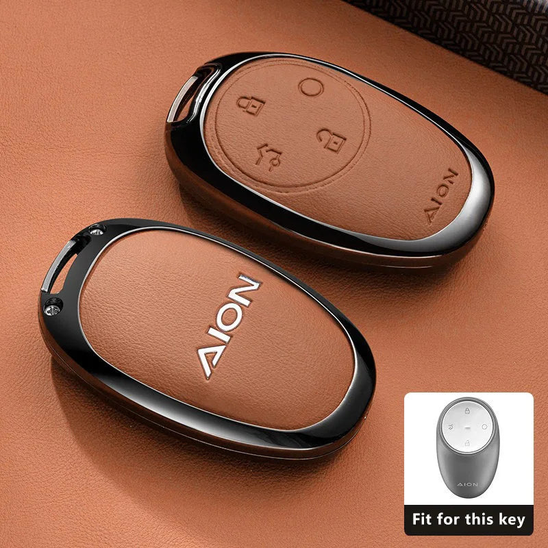 Zinc Alloy Car Key Case for Gac Aion V RT UT Y Plus 2024 2025 2026 Keychain Remote Cover Shell Housing Holder Fob Accessories