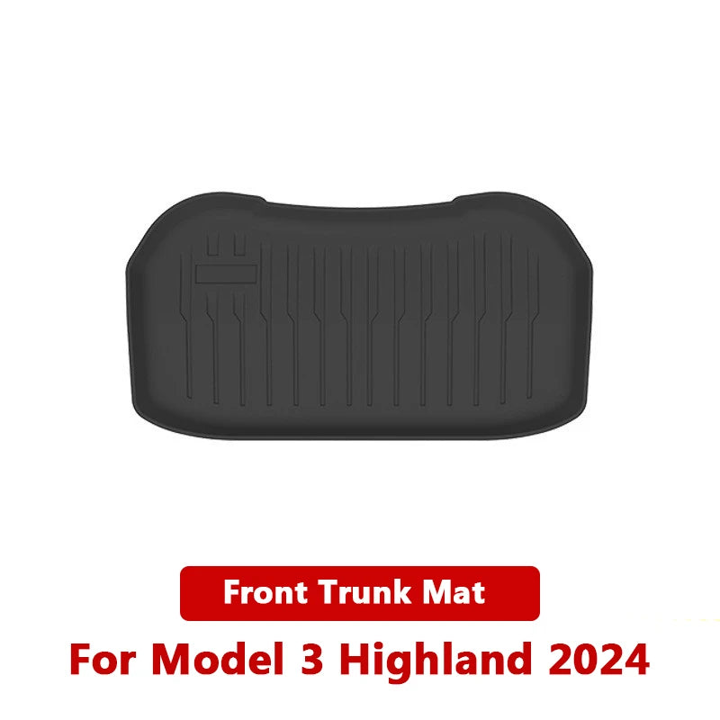 Tesla Model 3 Highland 2024 Piano Key TPE Trunk Mat Set