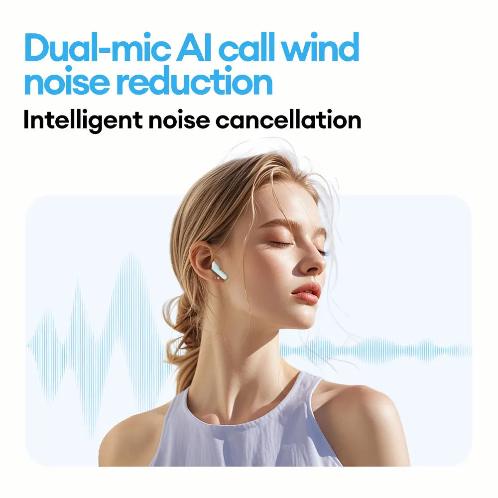 Lenovo LE209 Wireless Bluetooth Earphone ANC Noise Reduction HiFi Music Bluetooth Headphone 30H Battery Life Gaming Headset