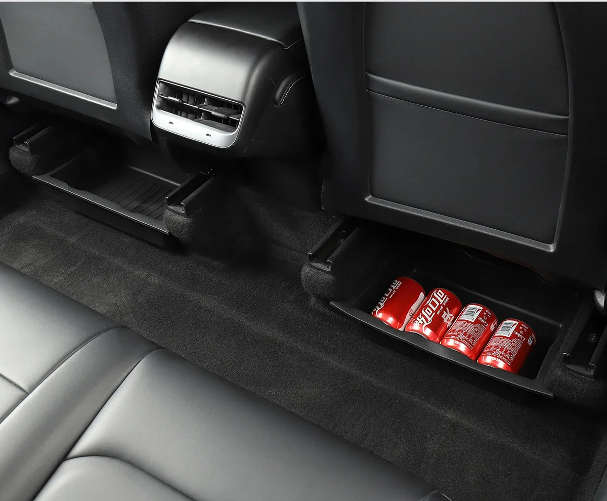 Tesla Model Y 2021-2024 Underseat TPE Hidden Storage Drawer