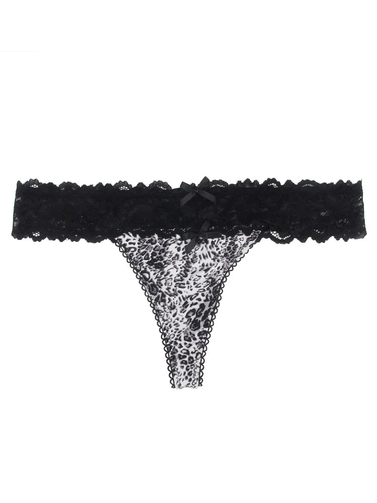 Women's Lace Brazilian Thong Low Waist Panties