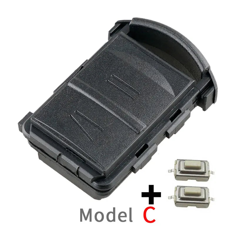 2 Buttons Car Key Remote Control Housing Replacement Car Key Shell Fit for AGILA / MERIVA / Opel / ASTRA with 2 Microswitch