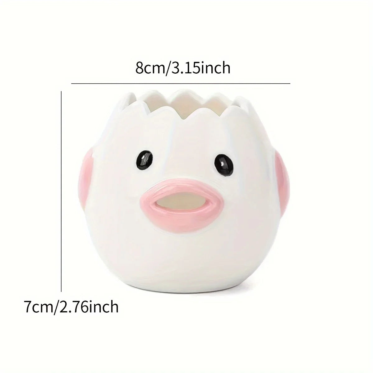 Separador de Ovos de Cerâmica de Frango Cartoon Pequeno Separador de Gemas e Claras Filtro Ferramenta de Cozedura para Padaria Ferramentas de Cozinha