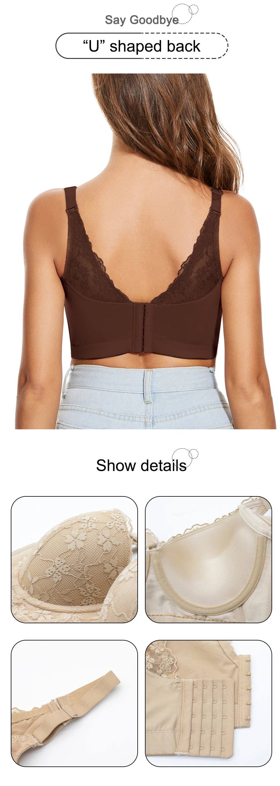 Push Up Longline Underwire Corset Add-One-Cup Bralette