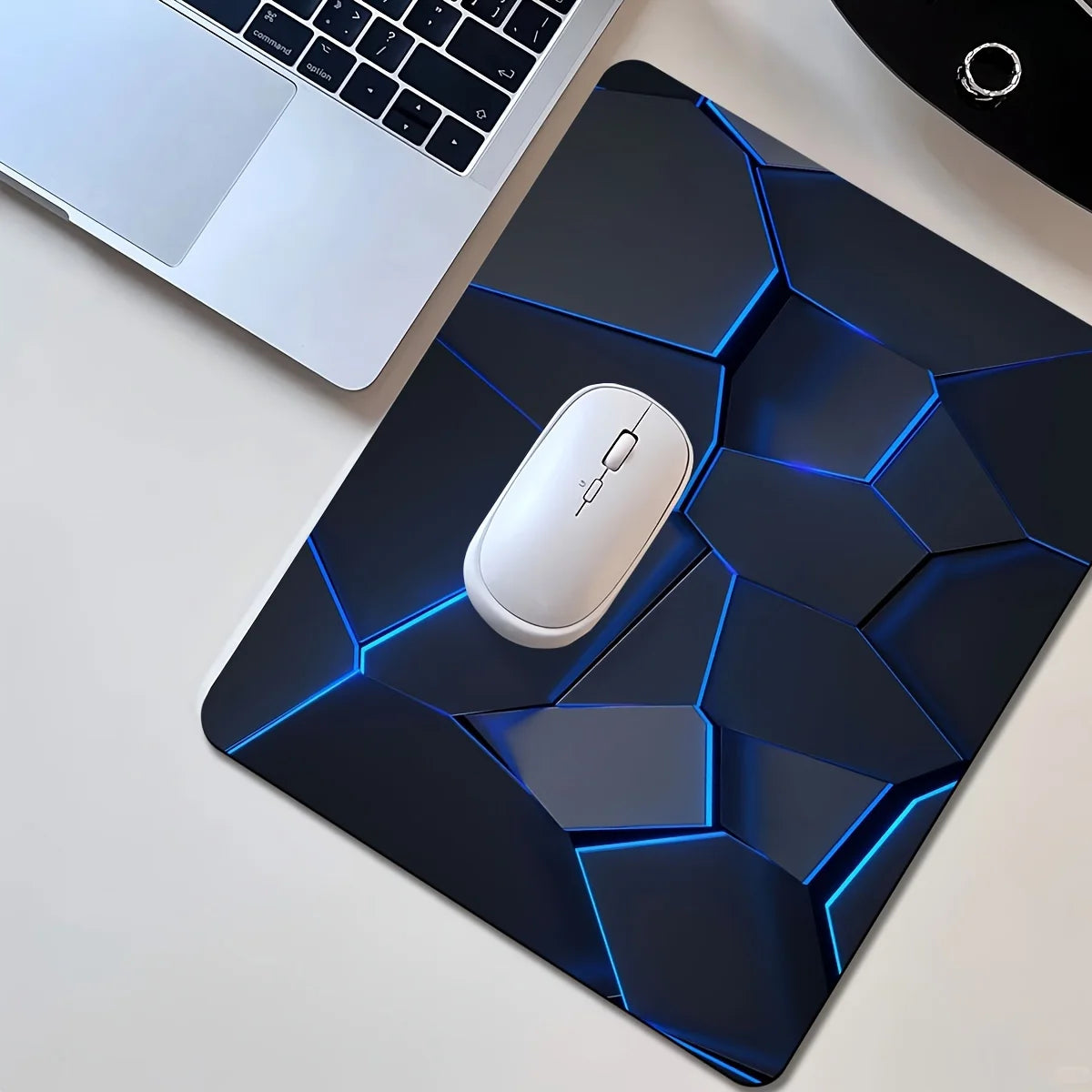 Tapete de rato RGB Geométrico Grande 400X900 Tapete de rato para jogos PC Teclado de computador XL Tapete de secretária Acessórios de interior de escritório