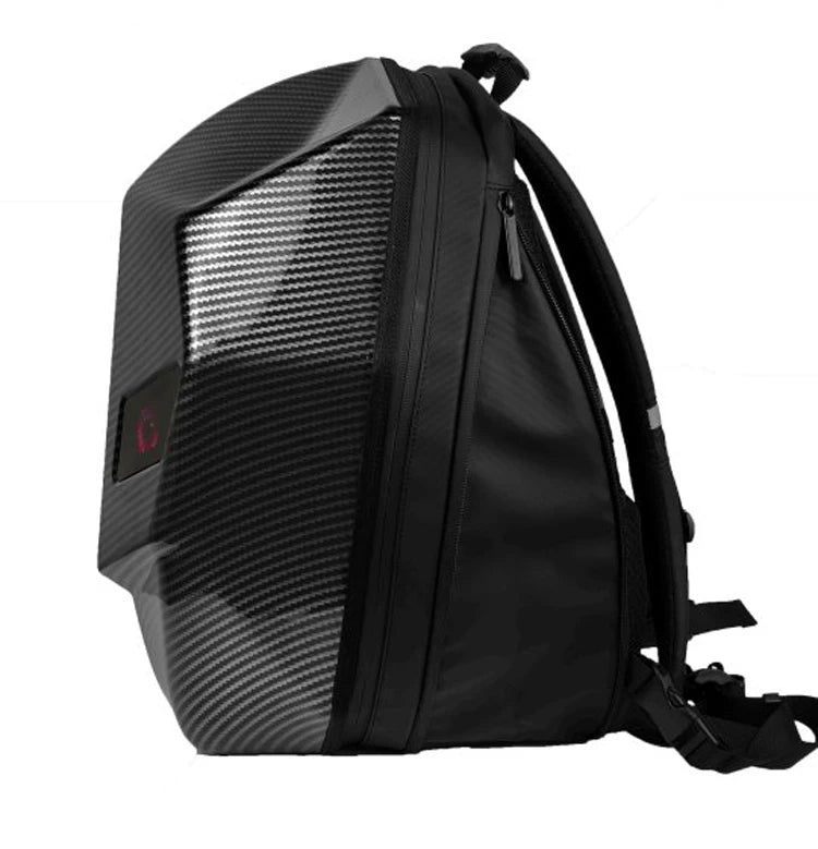 LED Knight Cycling Backpack Fashion Motorcycle Helmet Bluetooth Waterproof Hard Shell Laptops Bags Personality With Eye