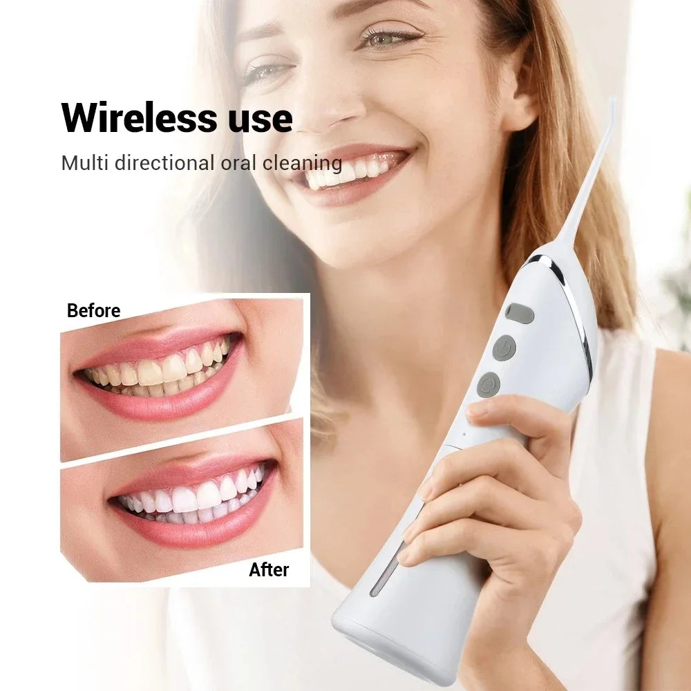 TINSOL Electric Tooth Flosser High Pressure Jet Flosser Electric Toothbrush Whitening USB Rechargeable Gum Care Jet Scaler