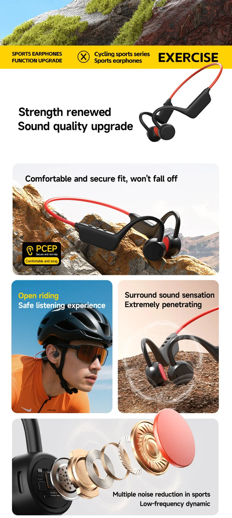 Acavity Pro IPX8 – Waterproof Swimming & Sports Bone Conduction Headphones