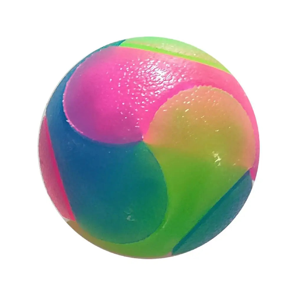 LED Glowing Elastic TPR Interactive Pet Toy Ball