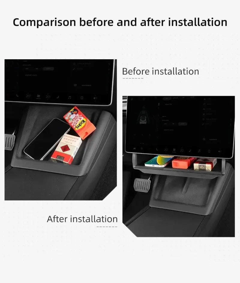 Tesla Model 3 Highland & Model Y Juniper Under-Screen Storage Box
