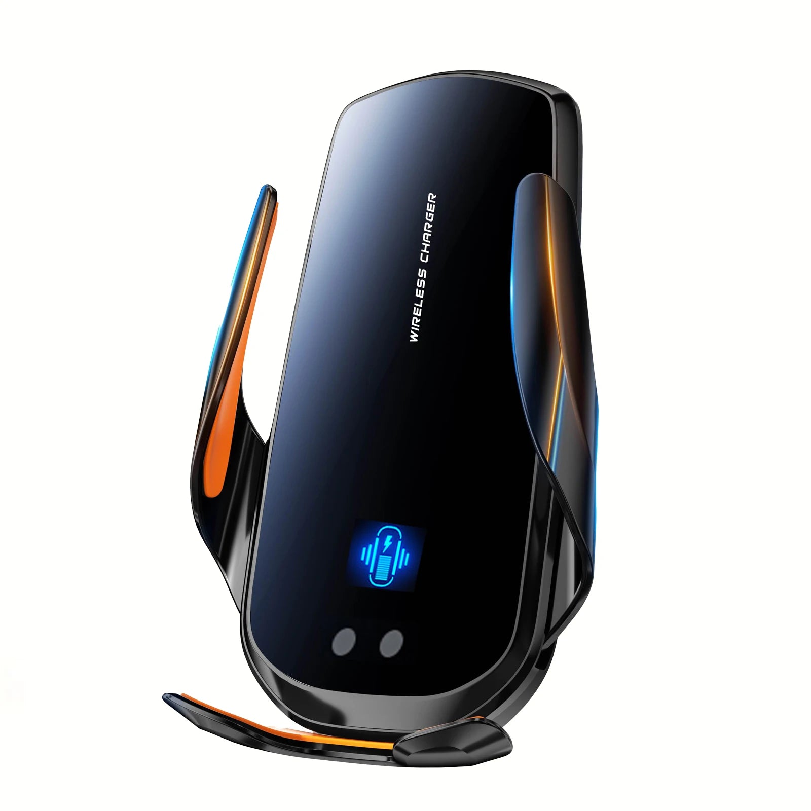 Suporte de telemóvel sem fios para carro, atualizado, 1 unidade, com carregamento sem fios, componentes de ventilação universais, braço rotativo 360°, conector USB