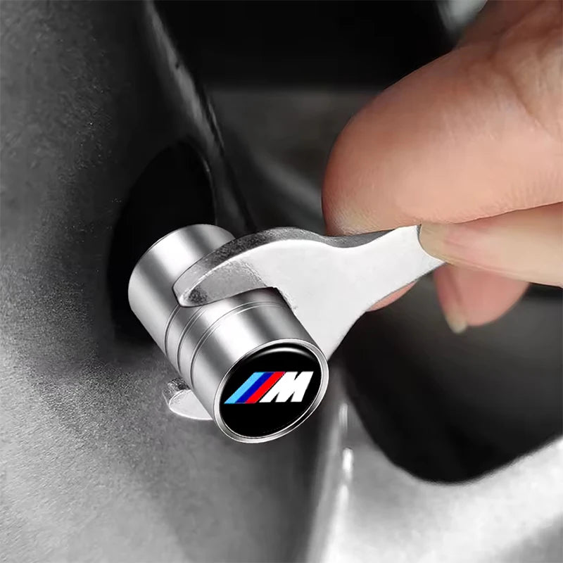 4Pcs Car Styling Wheel Tire Valve Caps Cover Accessories For BMW M Sports E36 E39 E46 E60 E90 E90 F10 F30 G20 G21 G30 G11 F15 X5