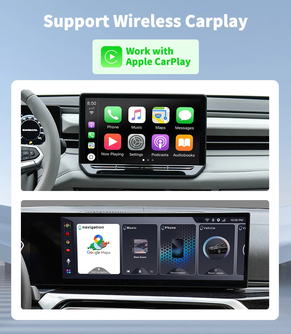 iHeylinkit BW550M Smart Ai Box Android13.0 QCM6125 Wireless CarPlay Adapter Android Auto Support Google Play Video Game Software