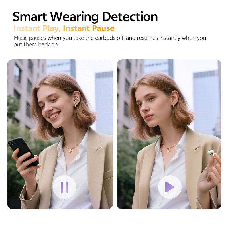 QCY MeloBuds N70 Adaptive ANC Wireless Earbuds