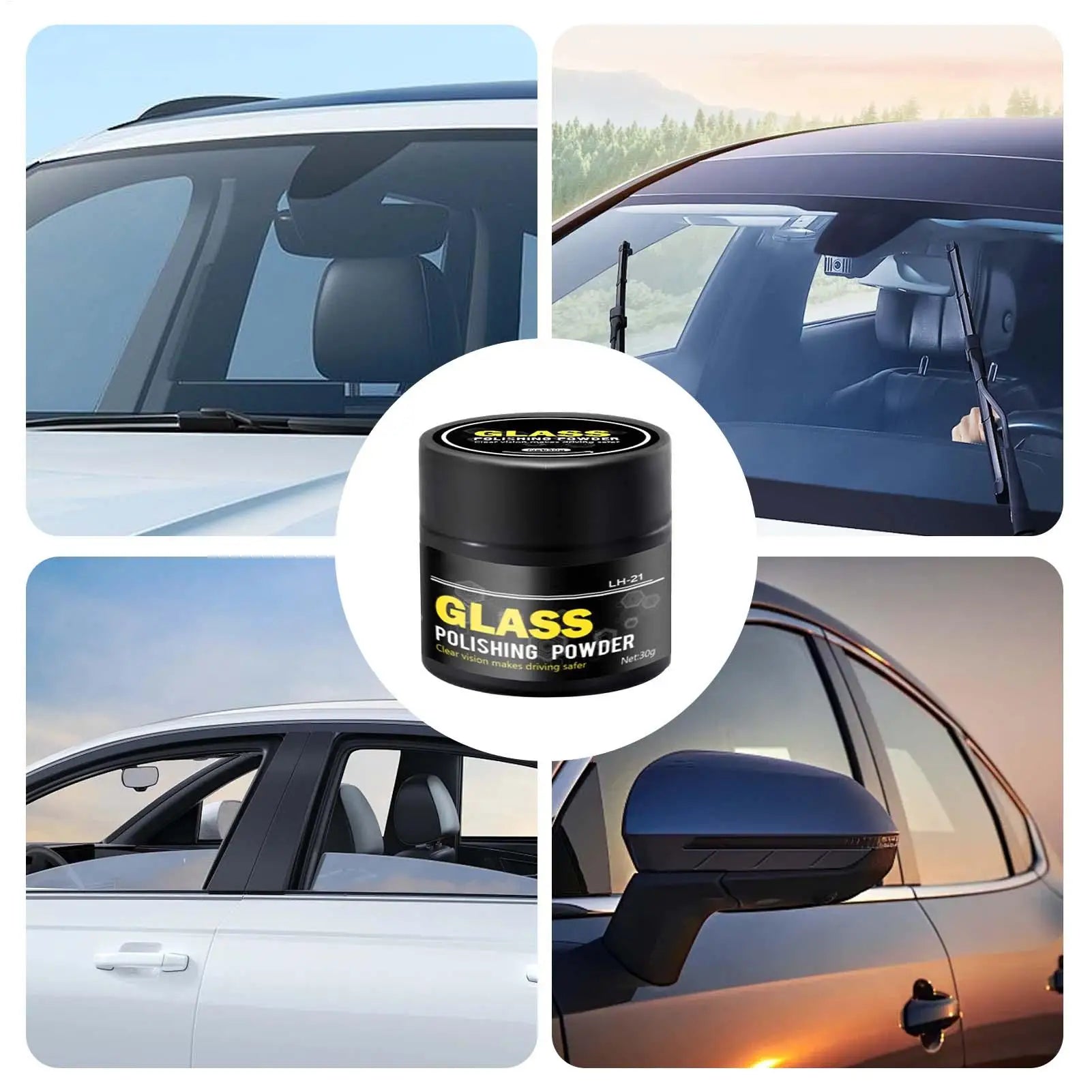 Cerium Oxide Powder For Glass Polishing Car Window And Mirror Repair Kit Car Scratch Compound Glass Oil Film Cleaner
