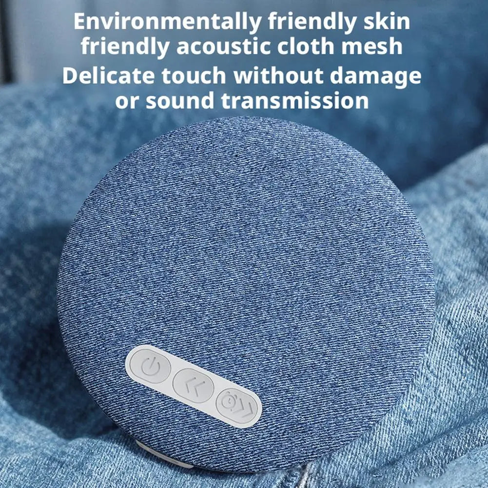 Bedroom Pillow Speaker Bluetooth 5.4 Under Pillow Sound Machine with White Noise 30 60 90 Min Timers HiFi Stereo Sound