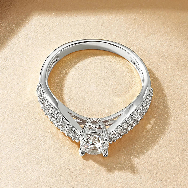 14k Gold-Style Plated Infinity Love Round Cut CZ Ring