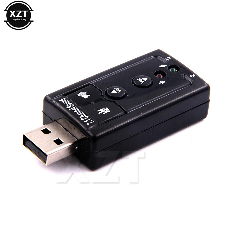 VIRTUAL 7.1 External USB Sound Card USB to Jack 3.5mm Headphone Audio Adapter Micphone Sound Card For Mac Android Linux