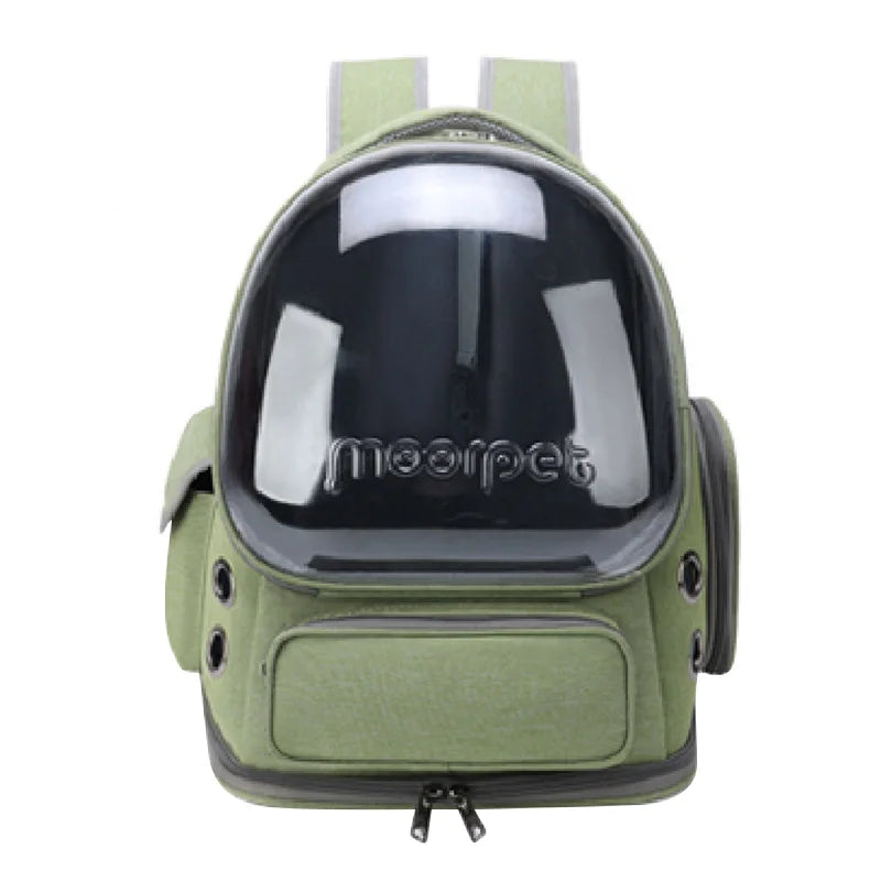 Transparent Breathable Pet Travel Backpack for Cats, Dogs & Birds